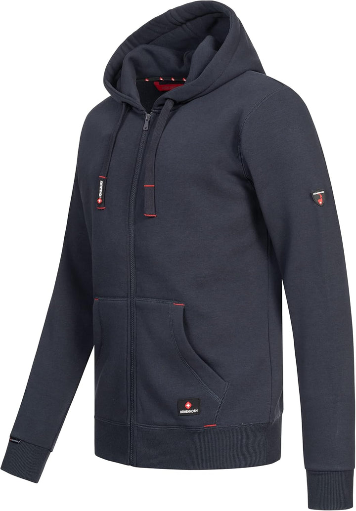 Höhenhorn Woodberg Herren Hoodie Pullover Sweatshirt Kapuzenpullover, Dunkelblau