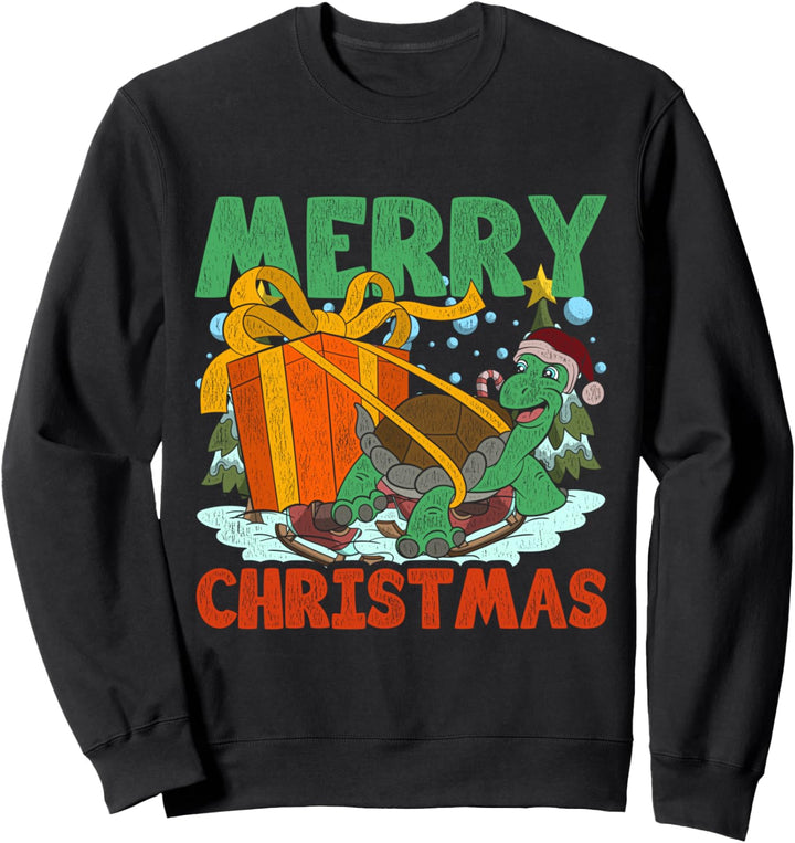 Weihnachten Haustier Kinder Pajama Geschenk Schildkröte Sweatshirt