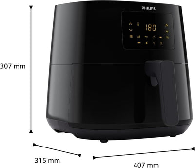 Philips Essential Airfryer XL - 6.2L, Fritteuse ohne Öl, Rapid Air Heisslufttechnologie, Touchscreen