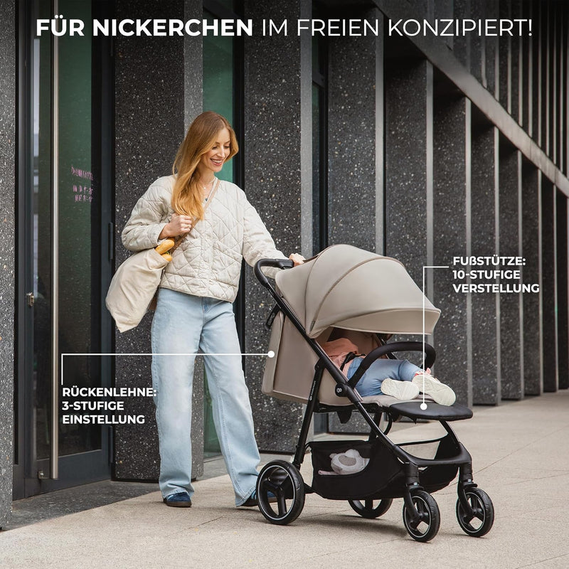 Kinderkraft TRIG 3 Kinderwagen, Kinderbuggy, Liegewagen, Sportwagen, Buggy, Zusammenklappen, Breite