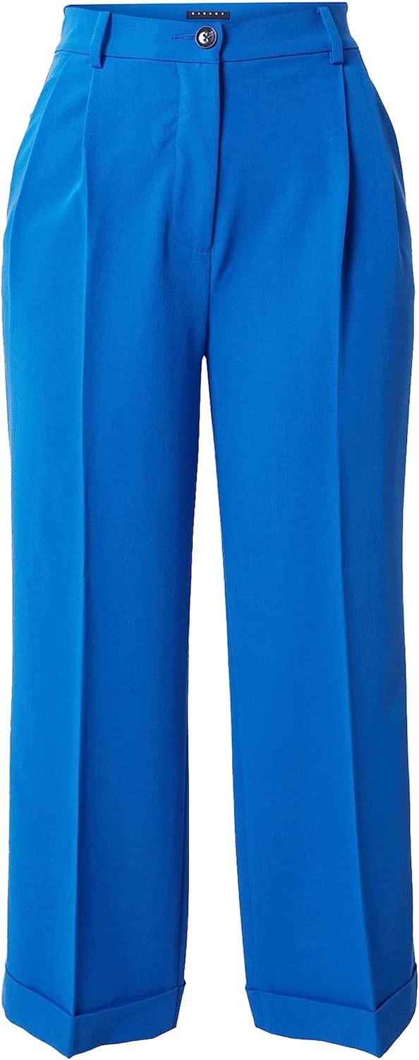 Sisley Damen Pants 34 Bright Blue 36u, 34 Bright Blue 36u