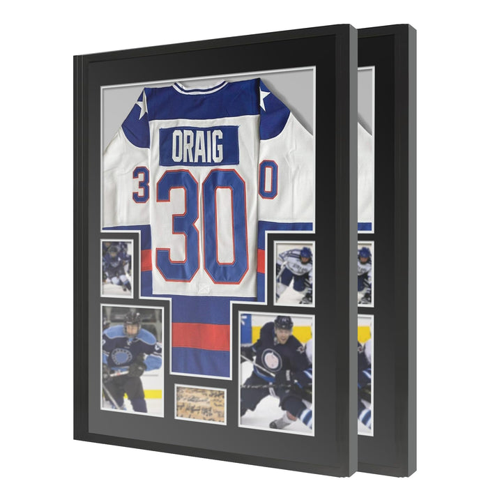 2 Stück Trikotrahmen Aluminium Objektrahmen für Fussballtrikot Trikot Bilderrahmen Deep Frame 60 * 8