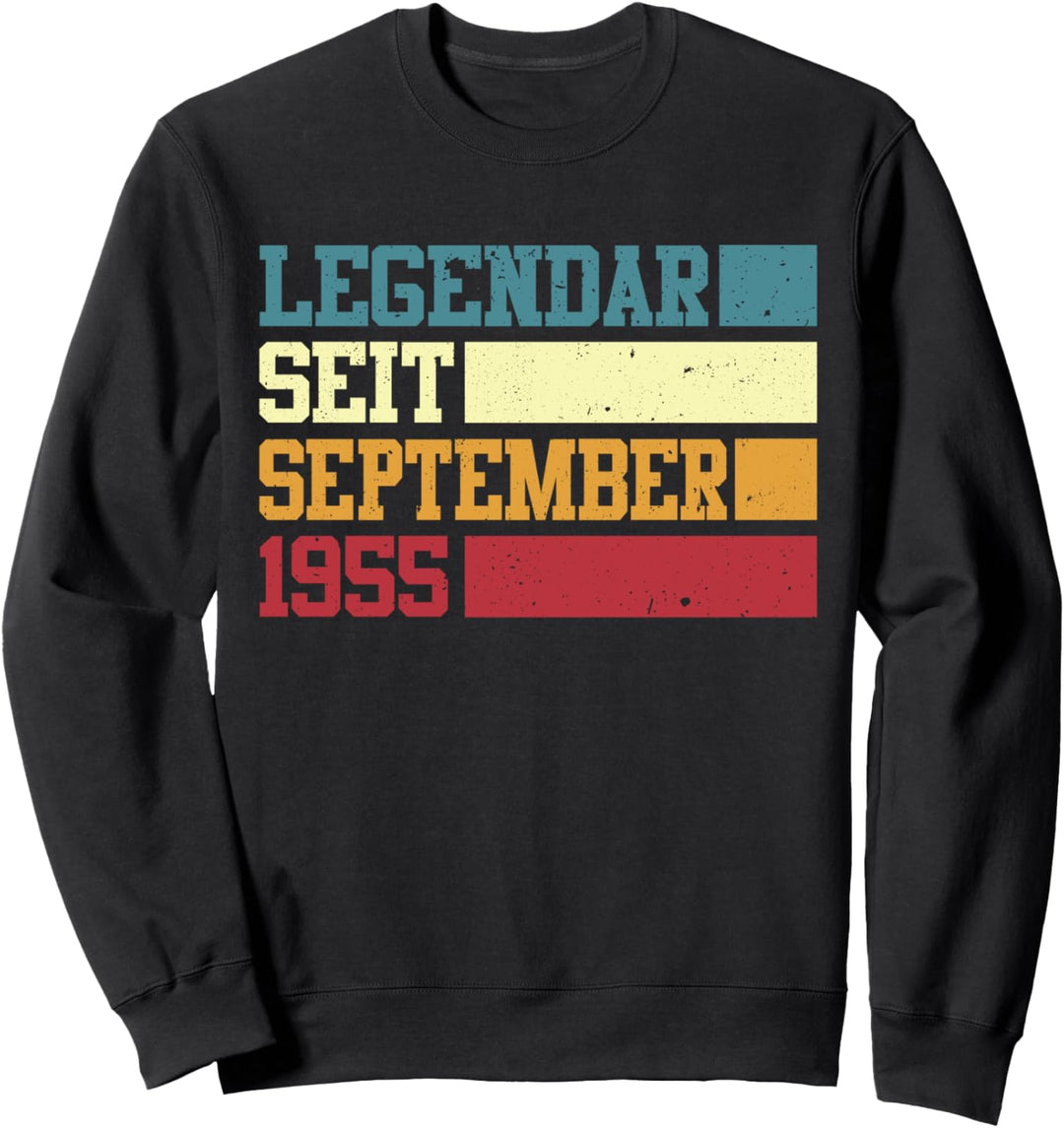Legendär seit September 1955 69. Geburtstag frauen Mann Sweatshirt
