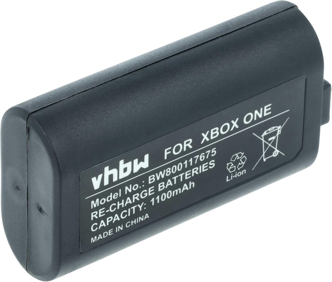 vhbw 2X Akku kompatibel mit Microsoft Xbox One Wireless Controller Controller (1100mAh, 3V, Li-Ion)