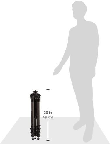 Manfrotto MT057C4-G Carbon Fiber Stativ mit 3 Auszügen und Kurbelsäule MT057C4-G mit Kurbelsäule, MT