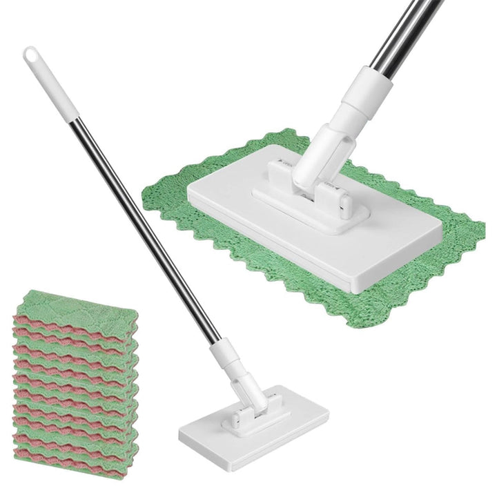 NEU Wischmopp mit Druck-Klemm-System Hygienischer 1-Knopf-Wechsel ohne Händewaschen Automatisches Kl