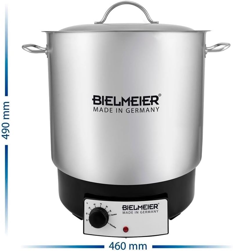 Bielmeier Einkochautomat Edelstahl Design Neu einwecken Metalldeckel 1800 W 29 L einkochen BHG 490.0
