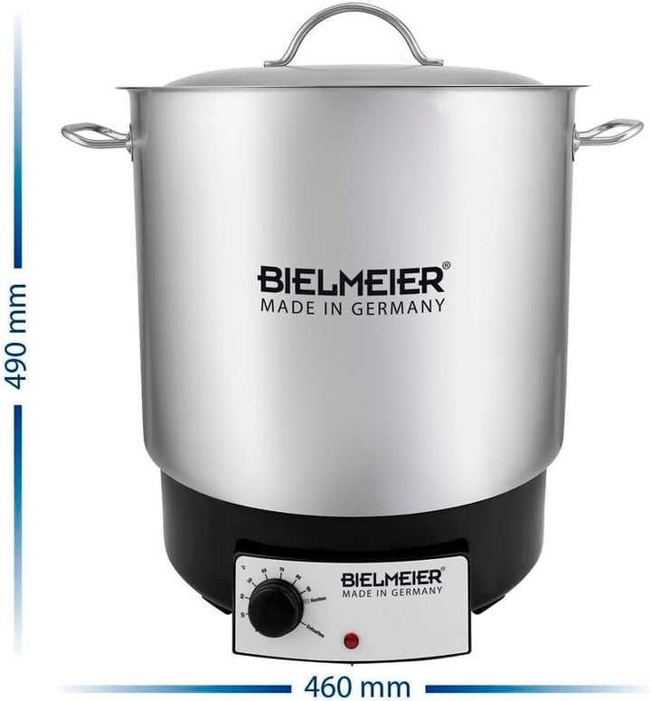 Bielmeier Einkochautomat Edelstahl Design Neu einwecken Metalldeckel 1800 W 29 L einkochen BHG 490.0