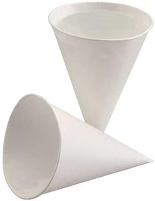 PAPSTAR Spitzbecher, Zuckerrohrpapier 100 ml Ø 7 cm, 9,5 cm Weiss 88617 Zuckerrohrbecher Kegelbecher