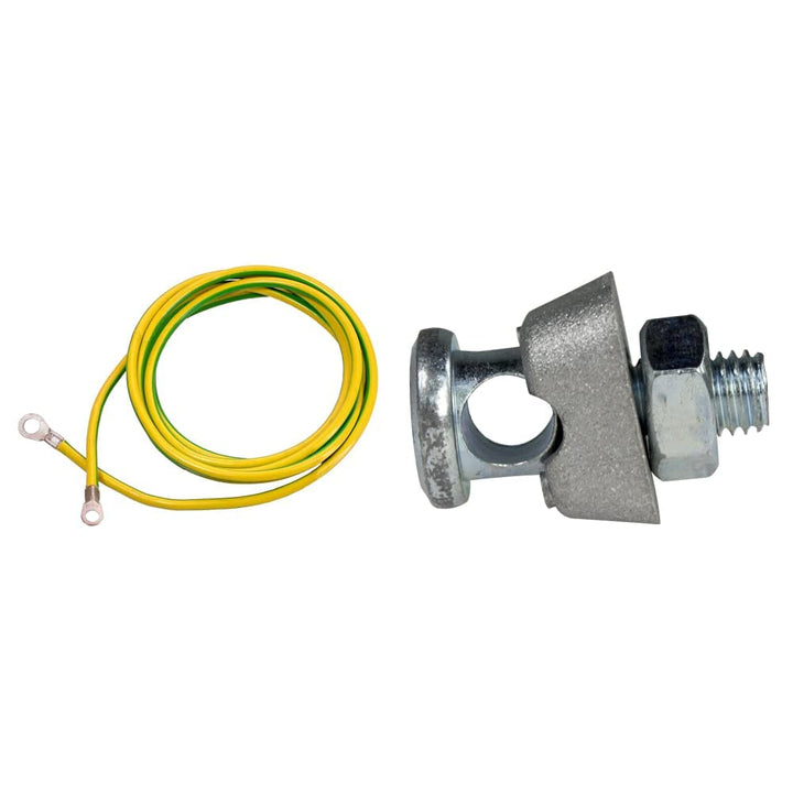 as - Schwabe Erdungskabel – 3 m Erdungsleiter - Erdungsleitung mit 1 Ringöse A8 / 16mm² &amp; 1 Erdschuh