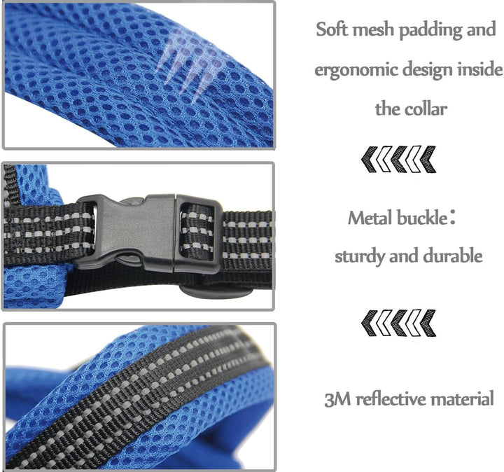 BPS® Hundegeschirr, verstellbar, 4 Grössen zur Auswahl für kleine und mittelgrosse Hunde M rot, M ro