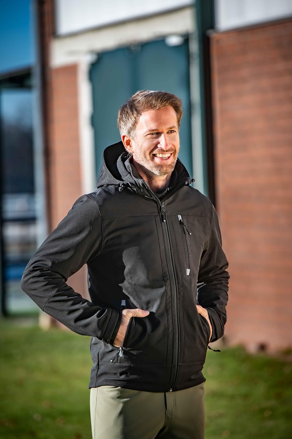 HKM Herren Softshell Reitjacke Sport XS Schwarz, XS Schwarz