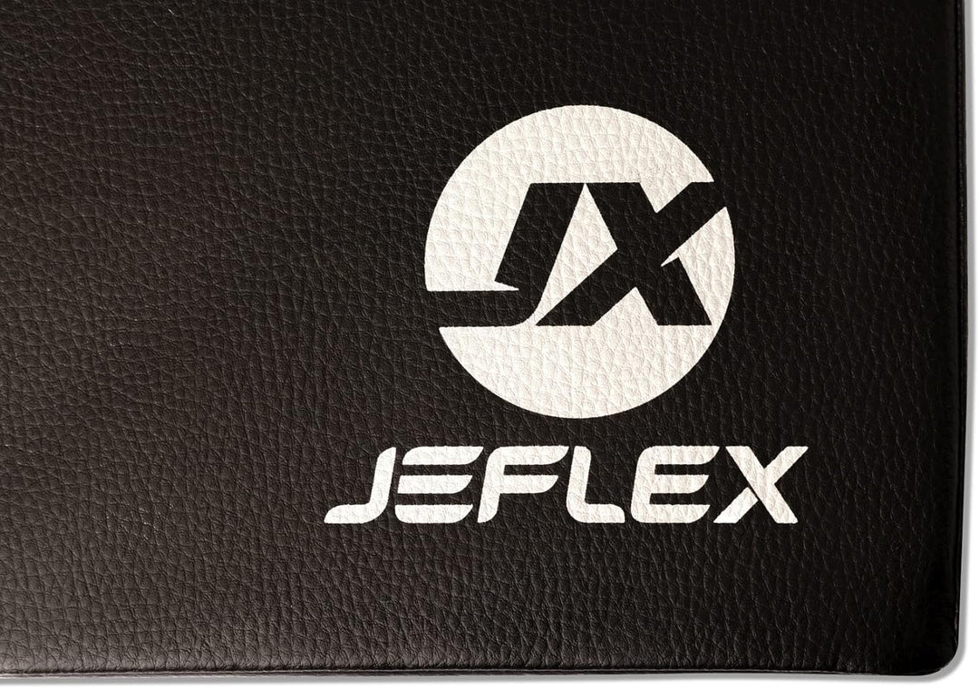 Jeflex - schwarze klappbare Weichbodenmatte & Turnmatte 100 x 100 x 8 cm MADE IN GERMANY/faltbare Gy