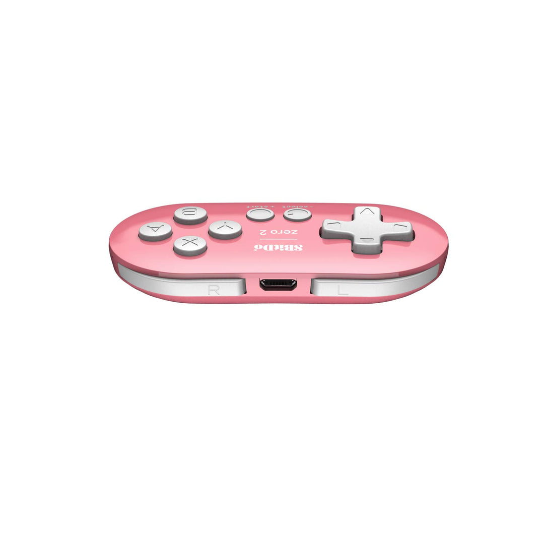 8Bitdo Zero 2 Bluetooth Gamepad For Switchpcmacosandroid (Pink Edition) [ Standard, Standard