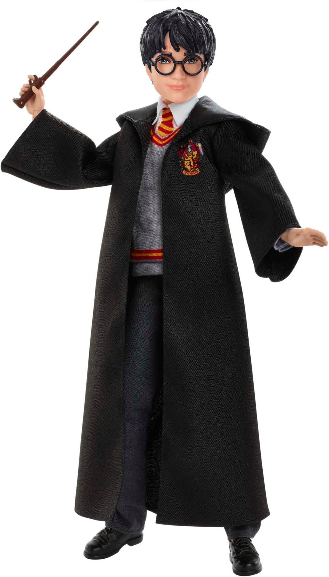 Mattel Harry Potter - Sammlerpuppe (ca. 26 cm) mit Hogwarts-Uniform, Gryffindor-Robe und Zauberstab,