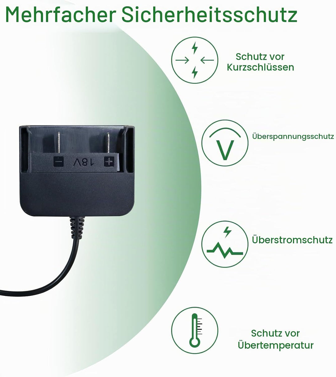 Komfortables Ladegerät für Kärcher Akku-Schnellladegerät-Set - schwarz