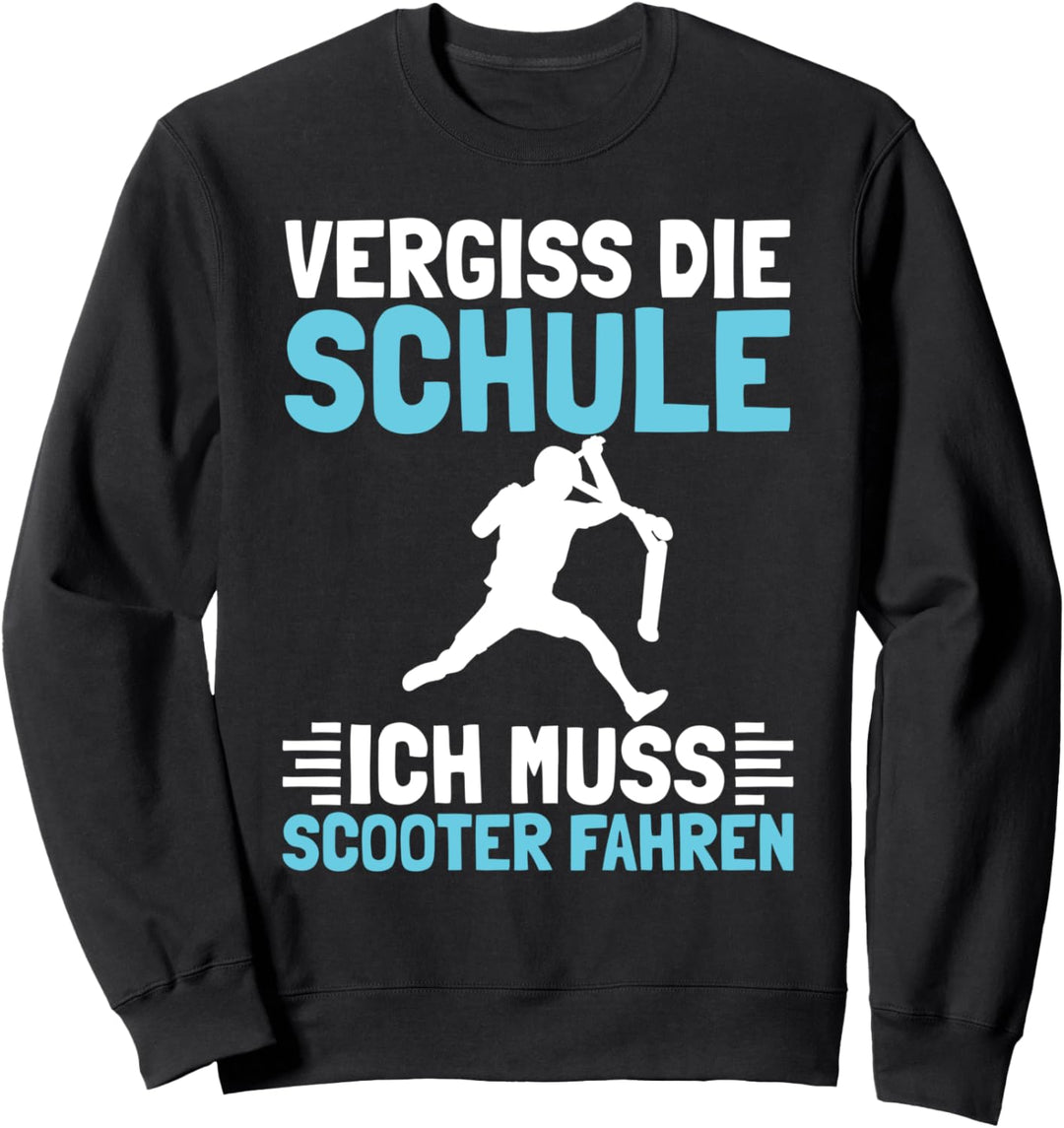 Vergiss Die Schule Tretroller Roller Stunt Scooter Jungen Sweatshirt