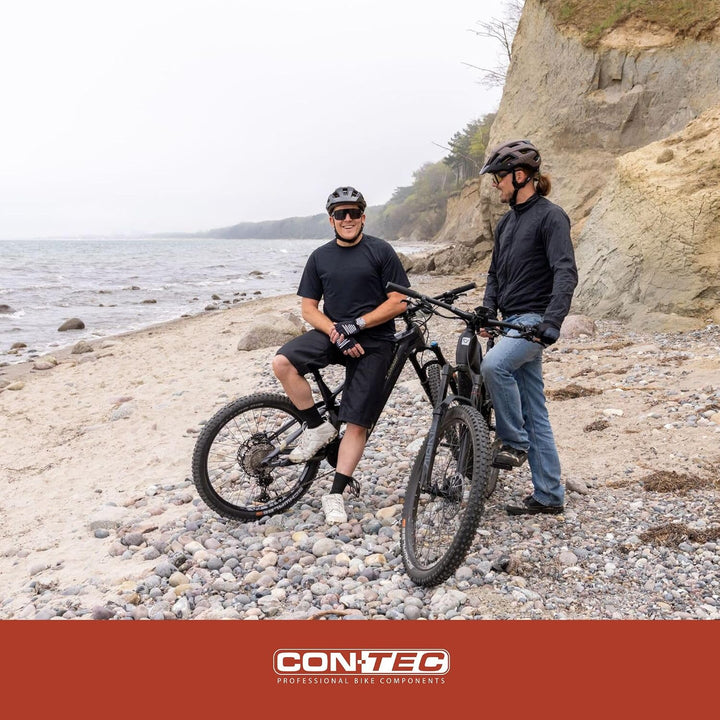 CONTEC Wandpräsenter bikeART Tube, 25kg, aus Stahl und Walnussholz, inkl. Befestigungsmaterial, für