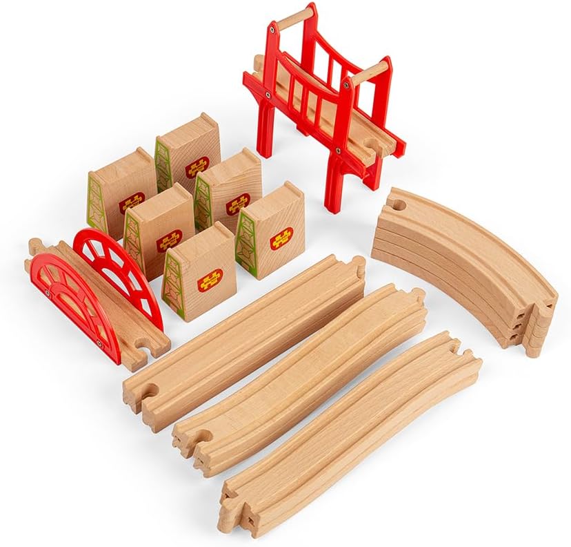 Bigjigs Rail Brücken Ausbauset Für Holzeisenbahn