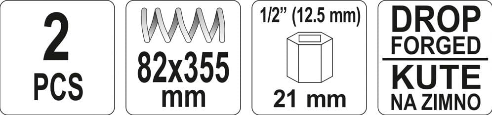 COAL SPRING COMPRESSOR 82x370MM 2PCS
