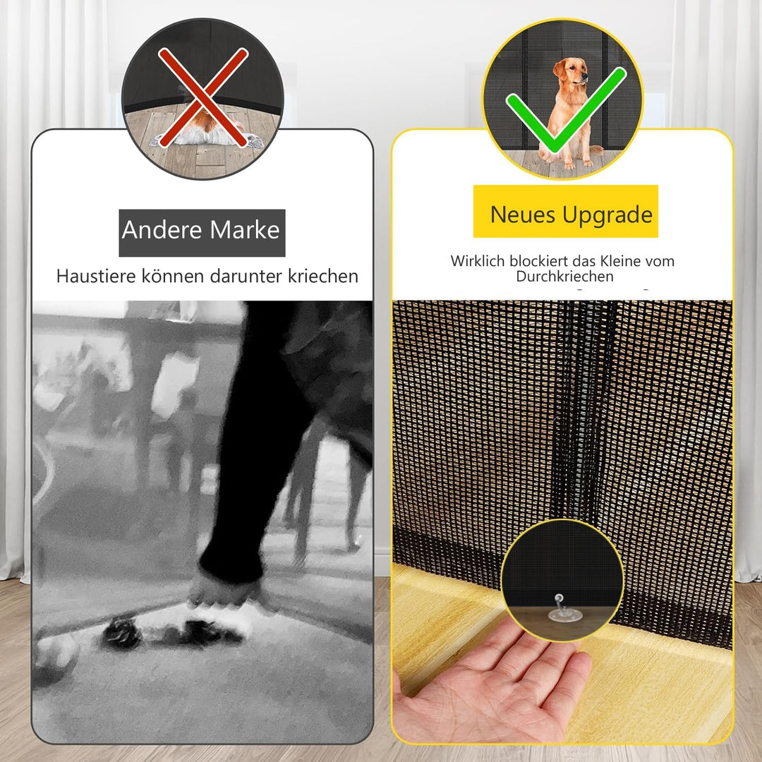 Treppenschutzgitter Ausziehbare für Babys,0-300cm,83cm Hoch Baby Absperrgitter Treppenschutzrollo,Ei