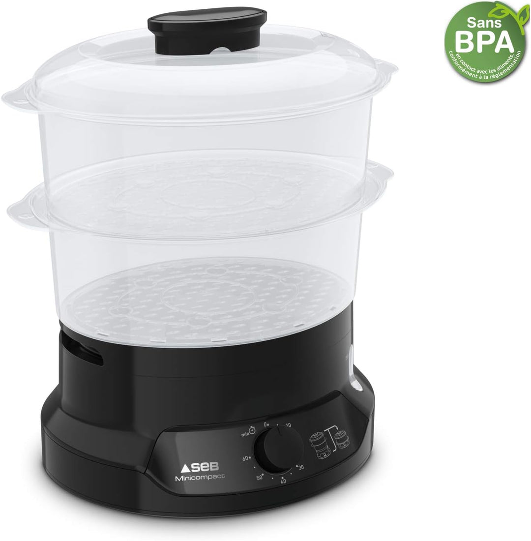SEB VC139800 Minicompact Dampfgarer, Kunststoff,