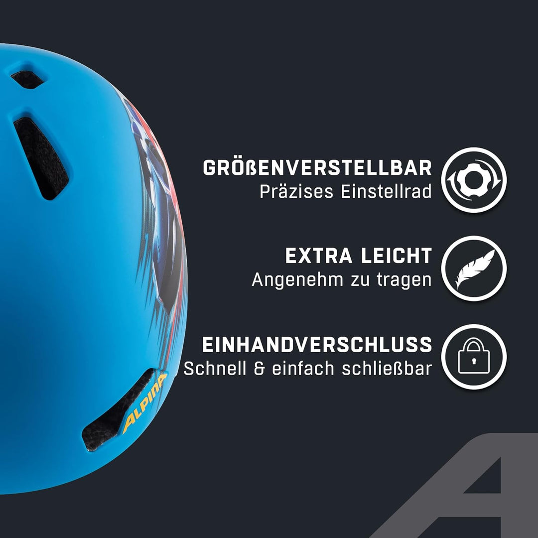 ALPINA HACKNEY DISNEY - Leichter, Bruchfester & Optimal Klimatisierter Disney Fahrradhelm Mit Nachrü
