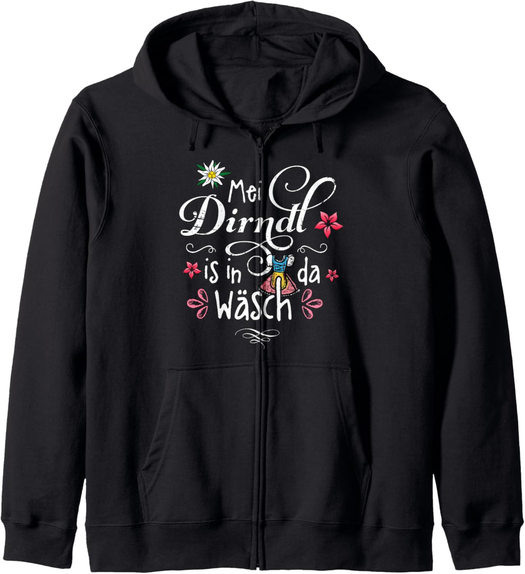 Ersatz Dirndl T-Shirt Kinder Trachtenshirt Mädchen Trachten Kapuzenjacke
