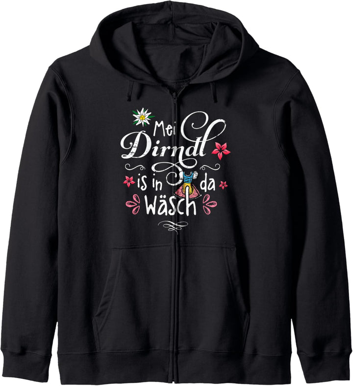 Ersatz Dirndl T-Shirt Kinder Trachtenshirt Mädchen Trachten Kapuzenjacke
