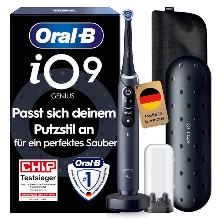 Oral-B iO Series 9 Luxe Edition Elektrische Zahnbürste/Electric Toothbrush, 7 Putzmodi, Zahnpflege,