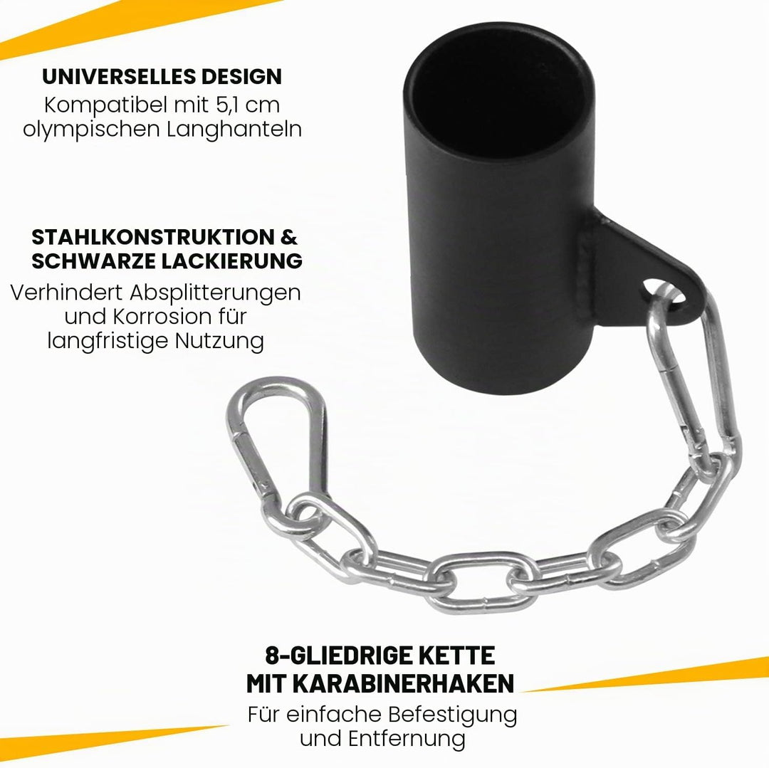 Yes4All Barbell Bomb, T Bar 4 handgrepen verstelbaar & enkele arm landmine handvat (2,87 inch) - pas