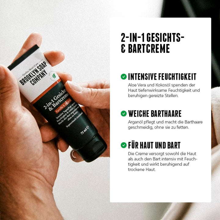 Ultimate Beard Box · Brooklyn Soap Company · Hochwertiges Bartpflege Set inkl. Bartöl, Bartshampoo,