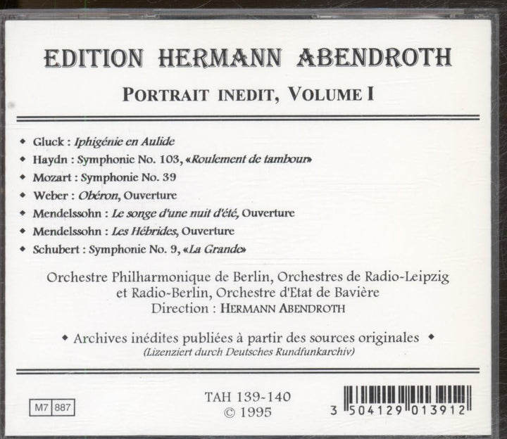Hermann Abendroth,Volume 1, Audio-CD