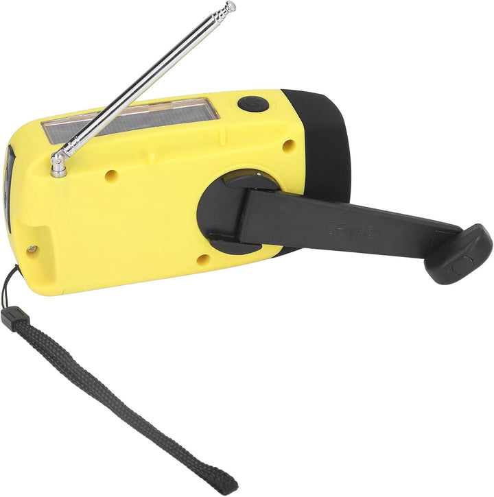Solarhand -Kurbel Radio, Notfallradio FM/AM/WB (NOAA), mit Taschenlampen -LED -Licht, 360 ° Rotatabl