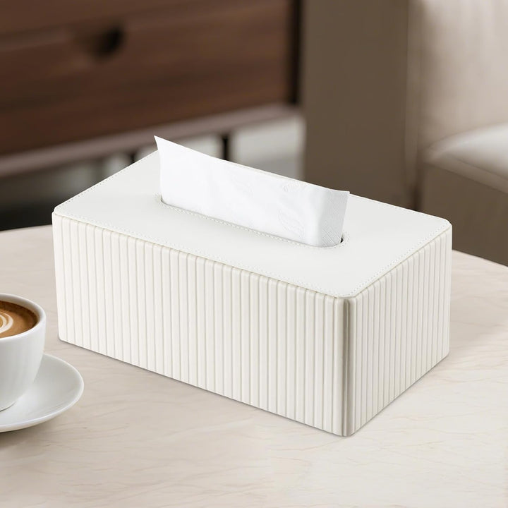 KINGFOM Kosmetiktücherbox Taschentuchbox, Rechteckige Tissue Box Tücherbox für Wohnzimmer, Badezimme