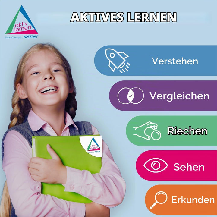 Wissner aktiv Lernen - Steckgewichtswürfel in 10 Farben (1000 Stück) - RE-Plastic®