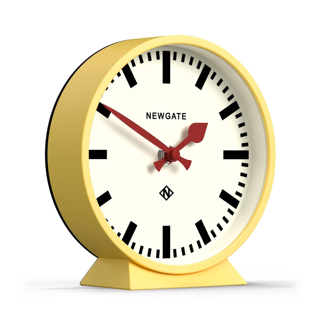 NEWGATE® M Kaminuhr für Kaminsims, geräuschlos, kein Ticken, moderne Kaminuhr, kleine Kaminuhr, Bahn