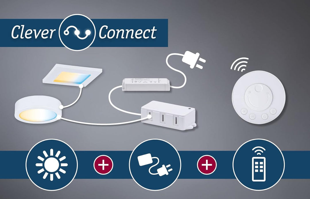 Paulmann 99948 Möbelleuchte Clever Connect Driver 12V DC incl 8fach Verteiler max. 36 Watt Trafo Wei