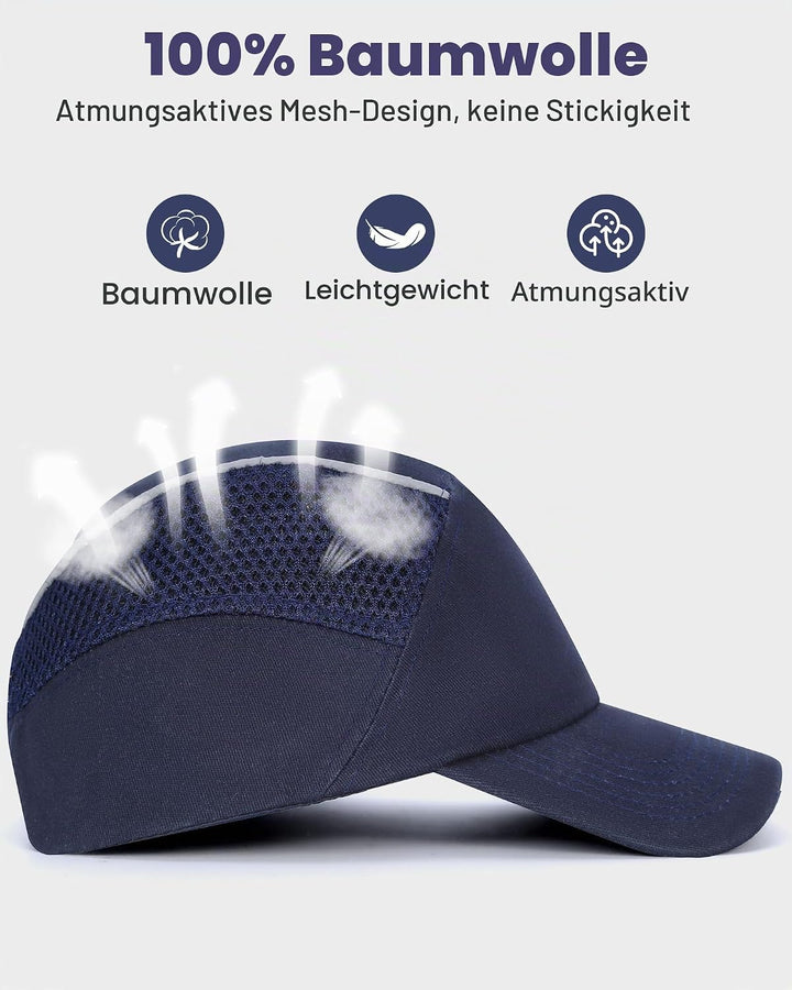 HOLULO 2 Pack Anstosskappe Sicherheitsmütze Baseball-Stil Sicherheitskappe Schutzkappe Anti-Schock A