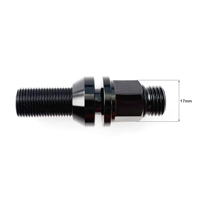 OMP SPEED Set 20 Radschrauben schwarz mit metrischer M12X1.25 Schlüssel 17-19 lang Gewinde 28 mm mit