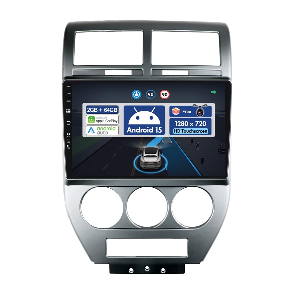[2G+64G] BXLIYER 10.1 Zoll Autoradio für Jeep Compass 1 MK (2006-2010) GPS Navigation - Wireless Car