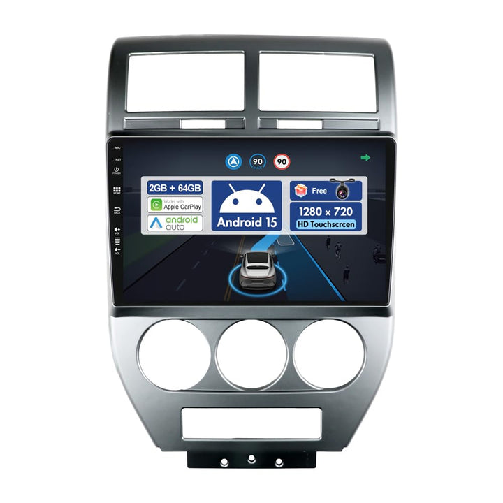 [2G+64G] BXLIYER 10.1 Zoll Autoradio für Jeep Compass 1 MK (2006-2010) GPS Navigation - Wireless Car