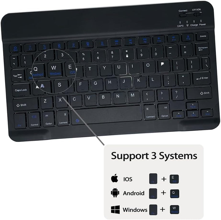 Tastatur hülle für Lenovo Tab M10 Plus 10,3 Zoll FHD (TB-X606F/TB-X606X) / K10 (TB-X6C6) Hülle mit T