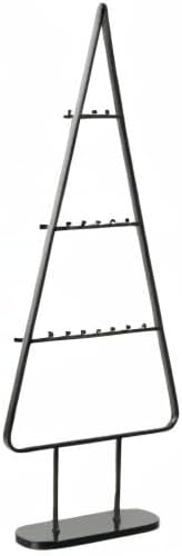 Spetebo Design Metall Tannenbaum für Zierschmuck - 111 cm - Deko Weihnachtsbaum schwarz - Weihnachts