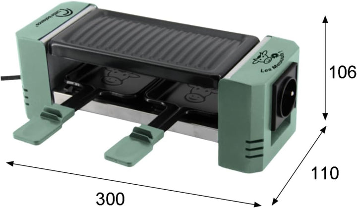 LTTLE BALANCE 8949 Happy Connect 2-4 Meuuuh…!, Raclette für 1 oder 2 Personen, Montage in Reihe von