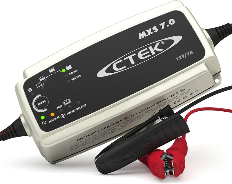 CTEK MXS 7.0, Batterieladegerät 12V Für Grössere Fahrzeugbatterien, Batterieladegerät Boot, LKW, Woh