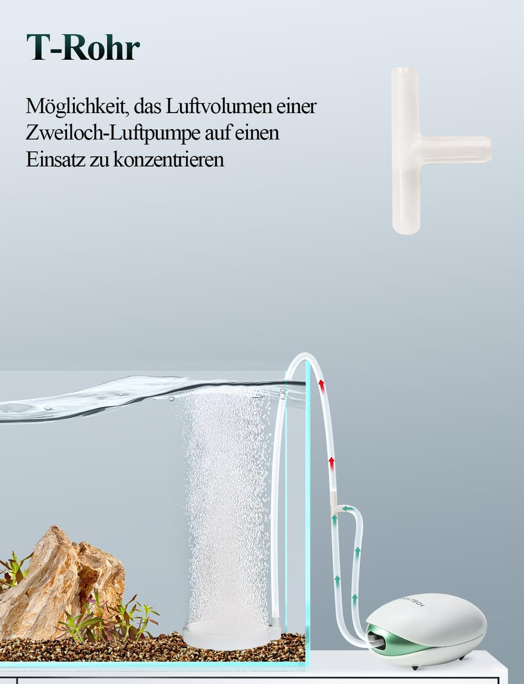 boxtech Aquarium Luftstein,Sauerstoff Stein Nano Bubble Air Stone (130 MM), 130 MM