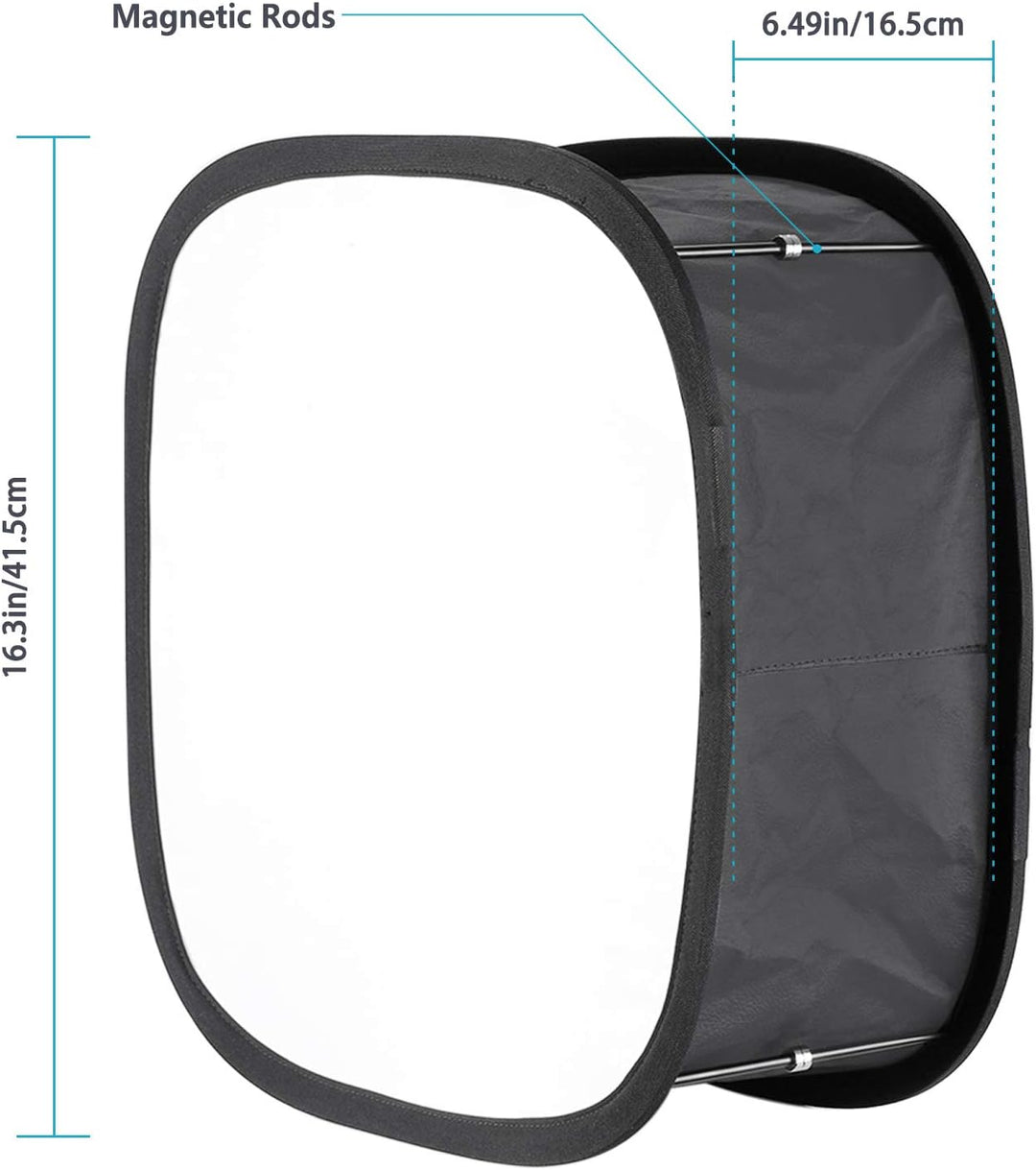Neewer 2er Pack LED Licht Softbox für 660 LED Panel:9,25x9,25 Zoll Öffnung Faltbarer Lichtdiffusor m