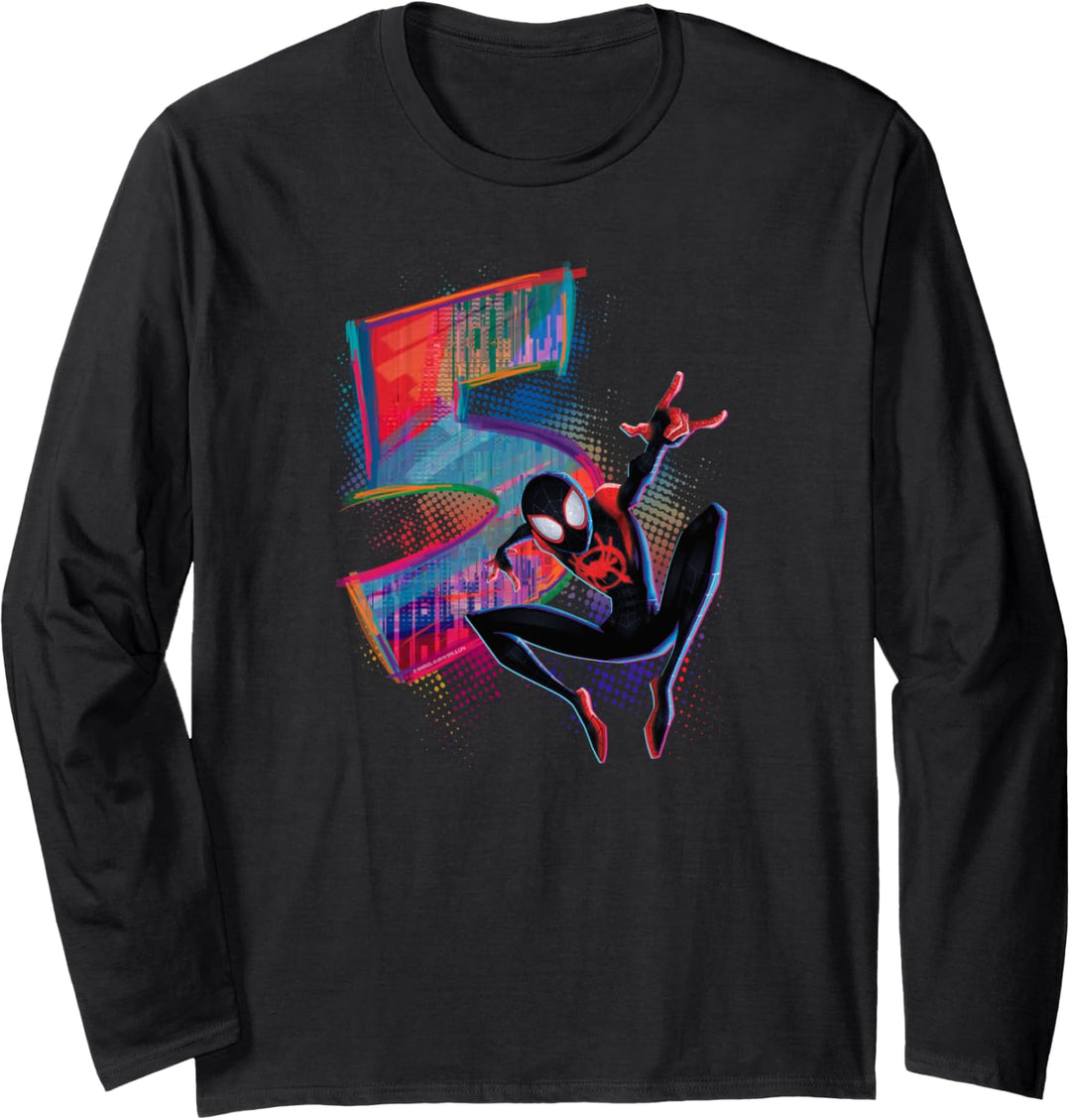 Marvel Spider-Man Miles Morales 5th Birthday Graphic Langarmshirt
