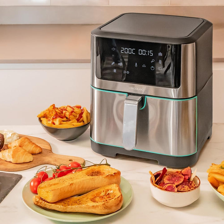 Cecotec Heissluftfritteuse ohne Öl 8 L Cecofry Supreme 8000 Air Fryer. 1800 W, Touchscreen, 30º-200